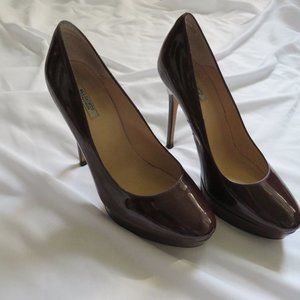 Allsaints Spitalfields Burgundy Platform Heels - image 1